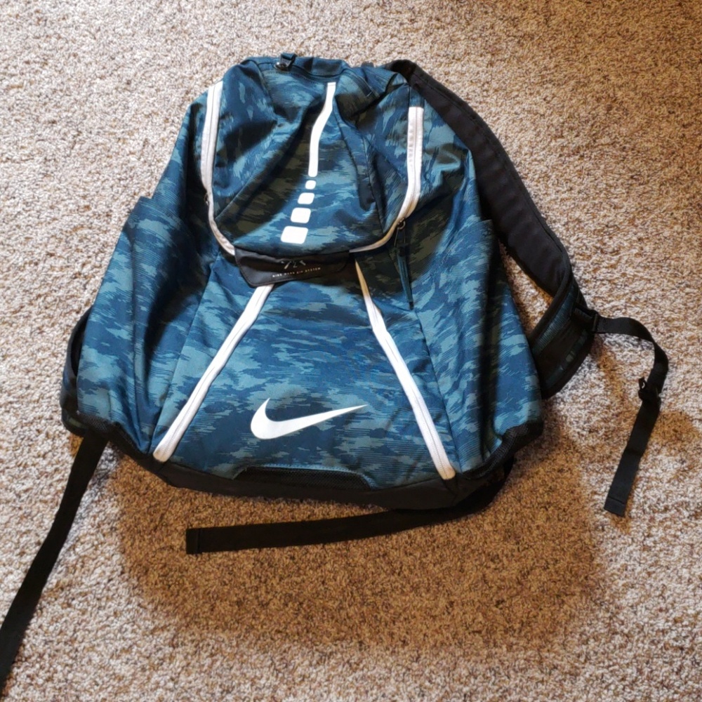 Big Nike Elite Two Tone Blue Camo Backpack